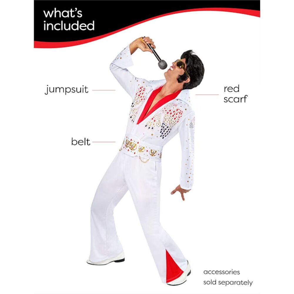 Elvis Presley: Elvis Presley Costume ADULT MENS X-LARGE